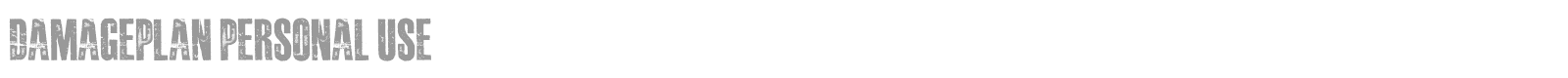 Damageplan font preview